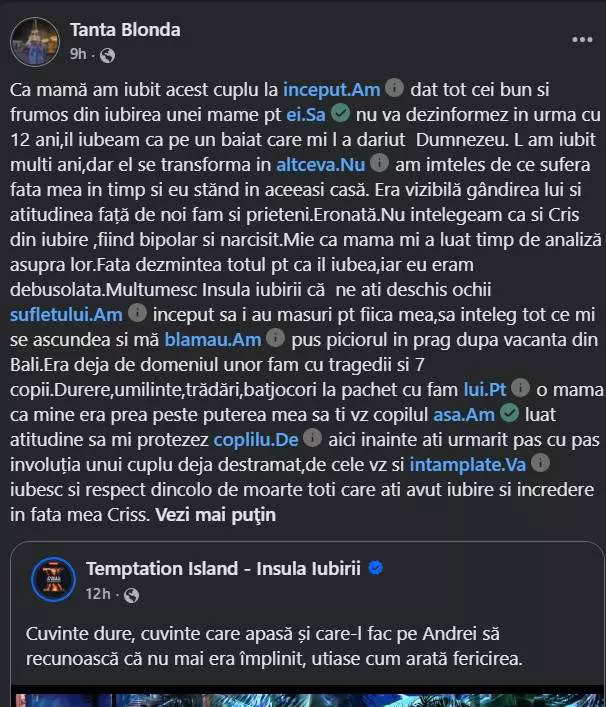 TANTA BLONDA POSTARE