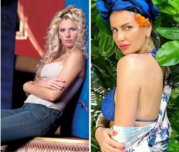 Andreea Bănică în 2003 și acum