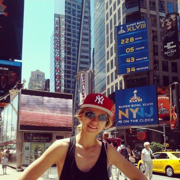 Dana in Times Square