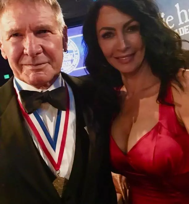Mihaela Radulescu si Harrison Ford