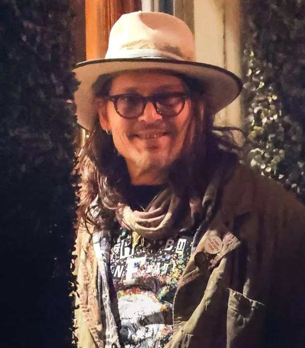 *EXCLUSIVE* *WEB MUST CALL FOR PRICING* The American Actor Johnny Depp visits an exhibition inside the National Museum of Cinema “The world of Tim Burton” and then goes to dinner in Casa Fiore Restaurant in Turin.
