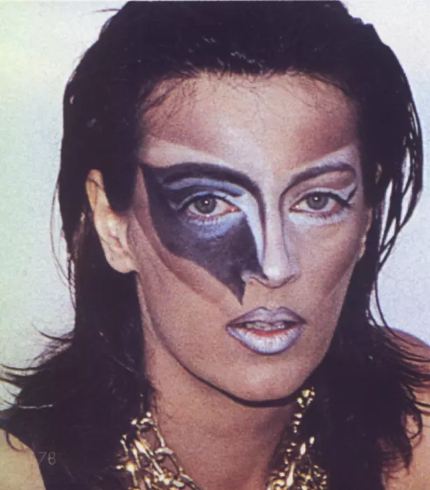 Laura Stoica - machiaj special in revista Unica din septembrie 1999