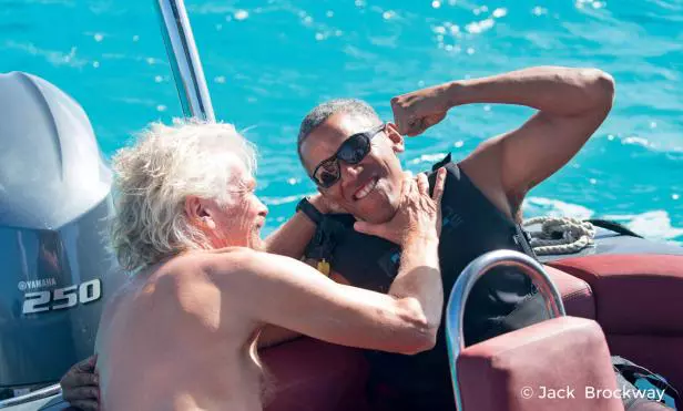 Richard Branson și Barack Obama