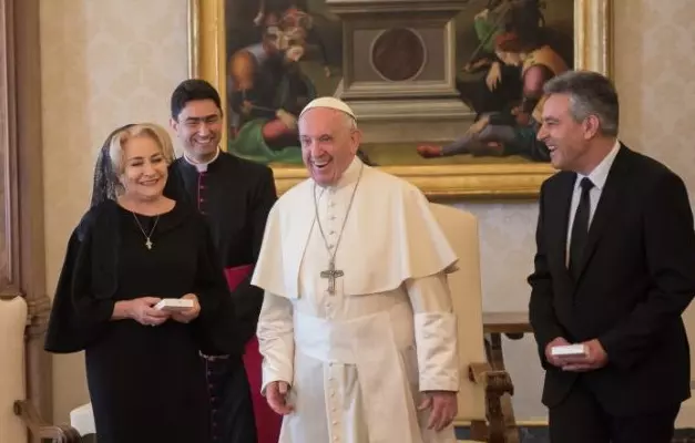 Viorica Dancila si Papa Francisc