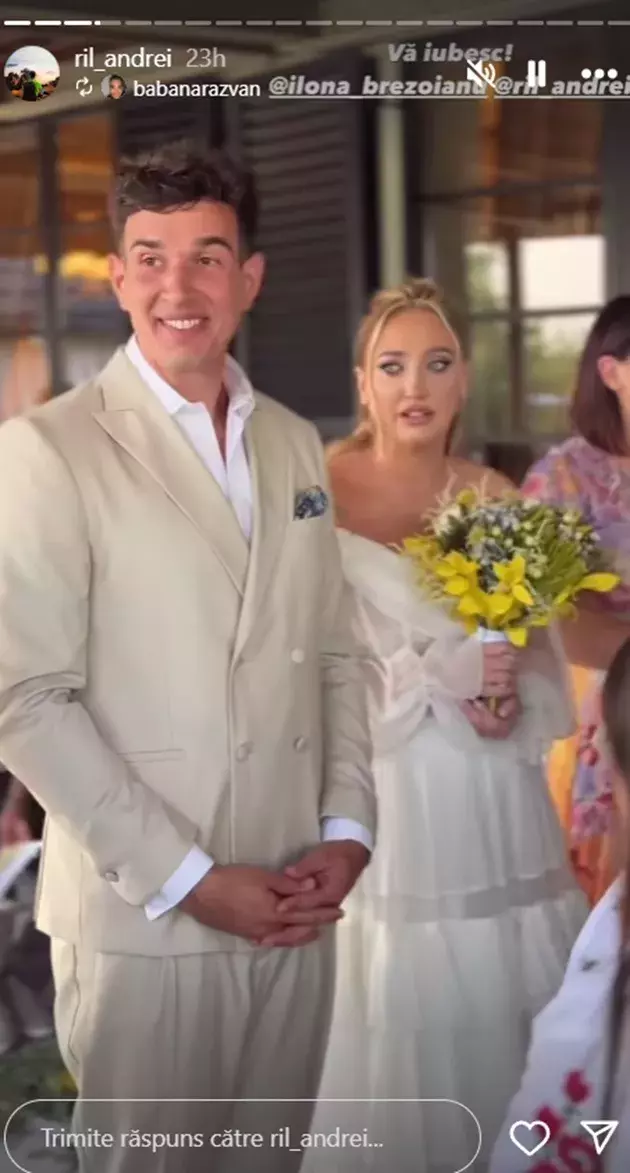 Ilona-Brezoianu-s-a-căsătorit-religios-cu-alesul-inimii-ei-Andrei