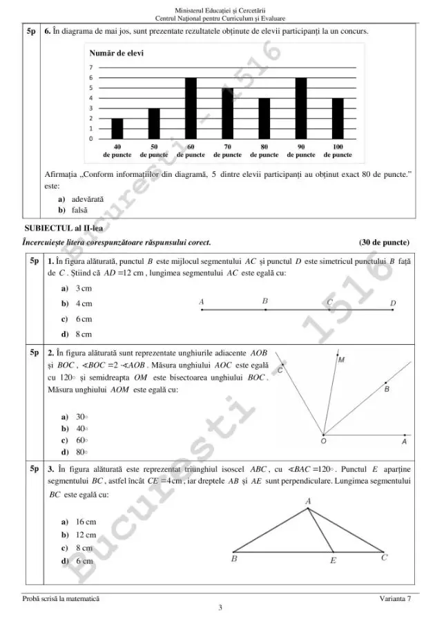 subiecte matematica 3