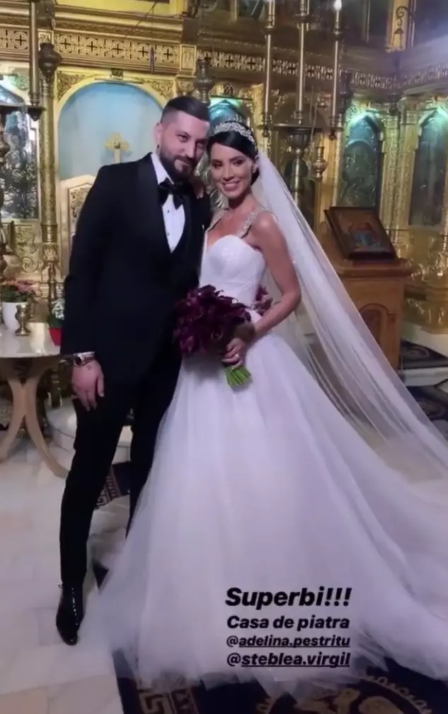 Imagini de la nunta Adelinei Pestrițu
