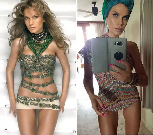 Anna Lesko în 2007 și acum