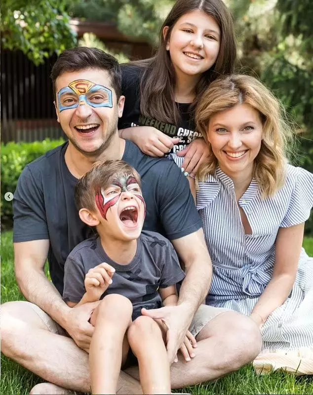 volodimir zelenski cu familia