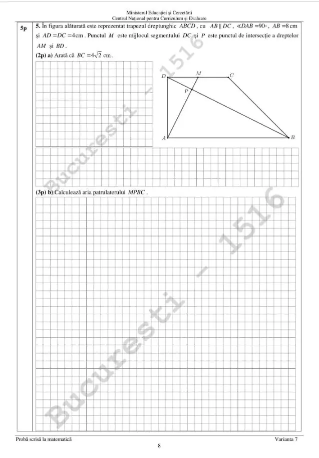 subiecte matematica 8