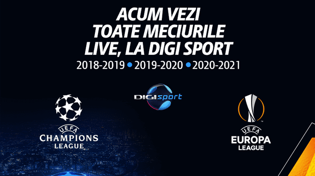 UEFA Champions League și Europa League revin de astăzi la Digi Sport. Vedeți aici programul meciurilor