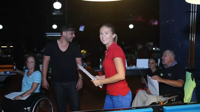Sonia Simionov a fost instructor pentru jucătorii de biliard în scaun rulant