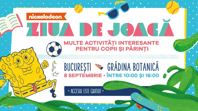 Nickelodeon organizează în România prima ediție a evenimentului Ziua de Joacă