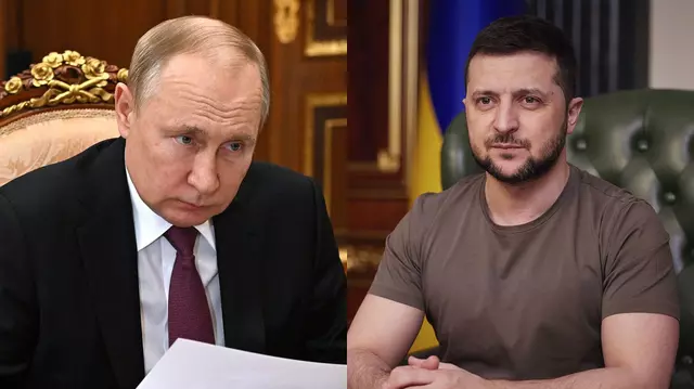 „Palma pe care toată lumea ar fi vrut să o vadă”. Imaginea cu Putin și Zelenski devenită virală