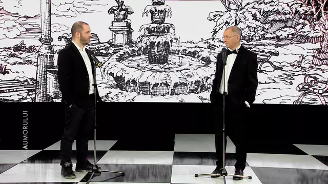 Horaţiu Mălăele şi fiul său, Bogdan, la „Gala Umorului” (TVR 2)