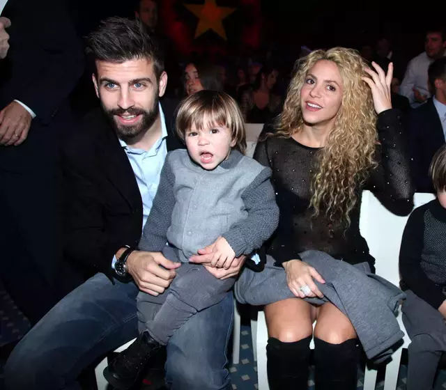 shakira, fostul iubit si unul dintre copii