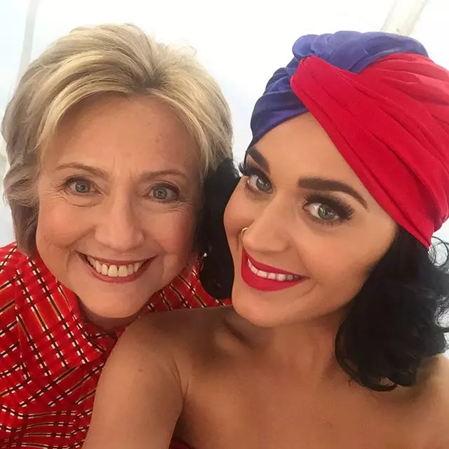Hillary Clinton si Katy Perry