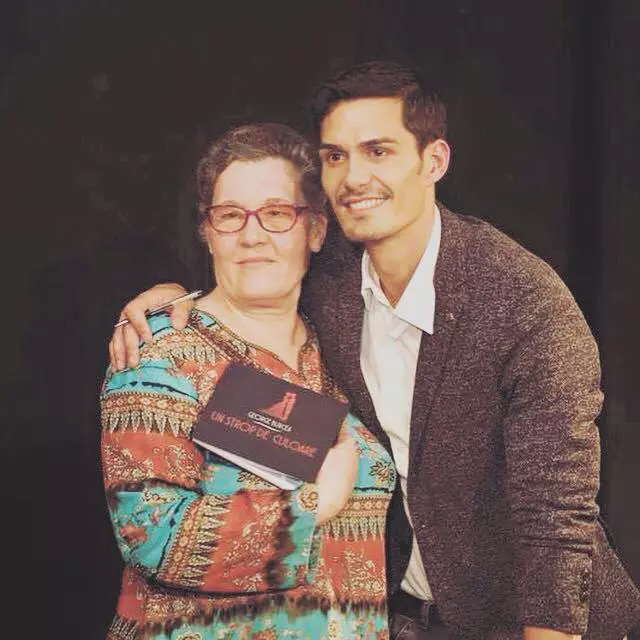 George Burcea și mama lui