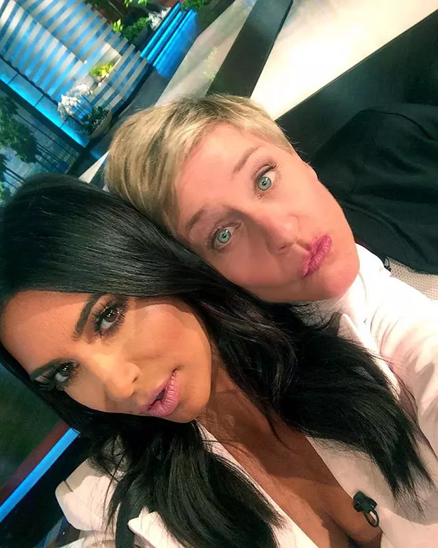 Kim Kardashian si Ellen DeGeneres