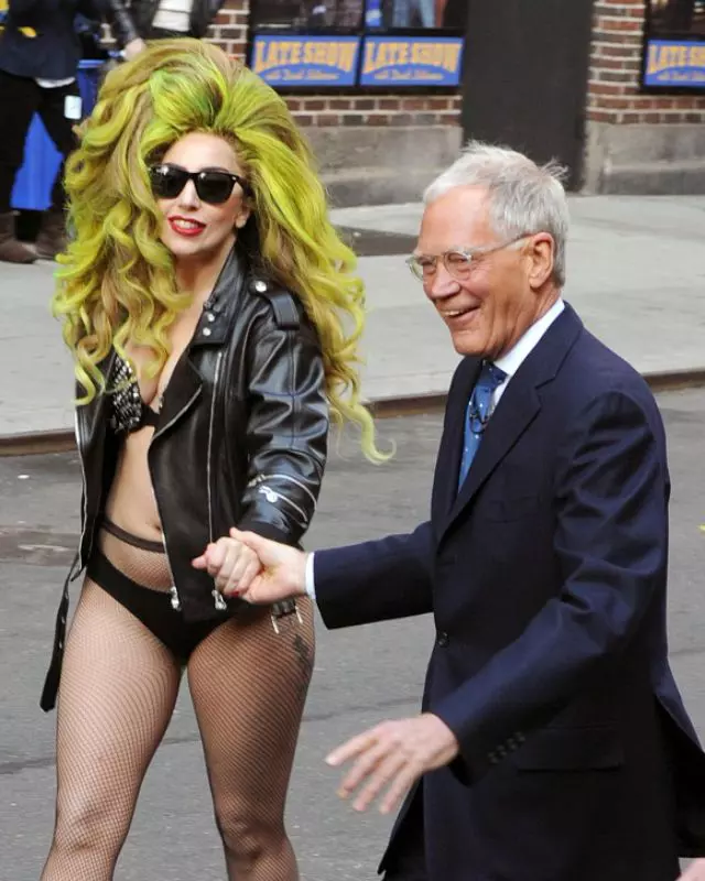 Lady Gaga și David Letterman1