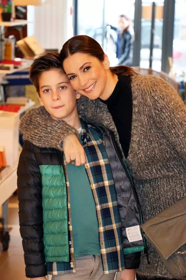 Andreea Berecleanu si fiul ei, Petru