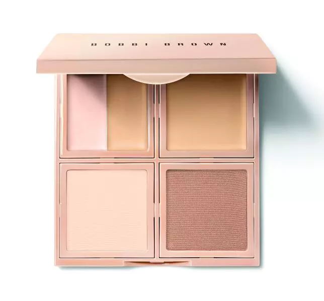 Paletă corector, concealer, fond de ten, pudră, pudră bronzantă, Bobbi Brown, 5-in-1 Essential Face Palette, 285 lei