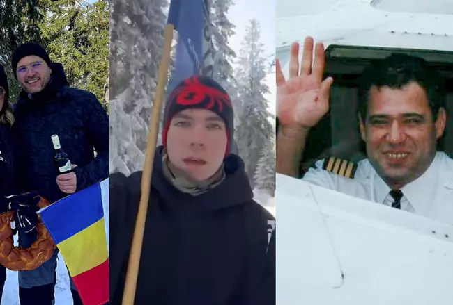 Romanița Iovan, fiul și iubitul ei, parastas în Munții Apuseni pentru Adrian Iovan. Au trecut 10 ani de la tragedia în care a murit pilotul