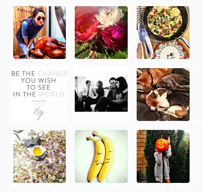 Ultimele postări ale lui Meghan Markle pe Instagram.