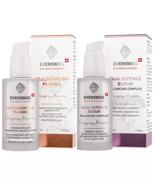Gama de produse pentru îngrijirea pielii Evenswiss