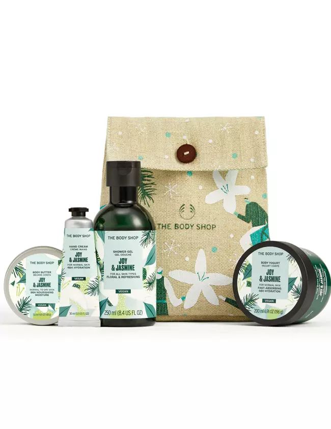 Set pentru îngrijirea corpului Joy & Jasmine Essentials, The Body Shop, 189 lei