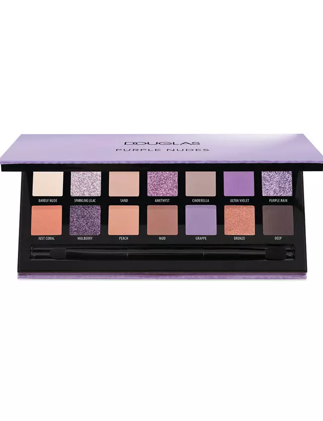 Paletă de farduri de pleoape Purple Nudes Eyeshadow Palette, Douglas Make-up, 123 lei