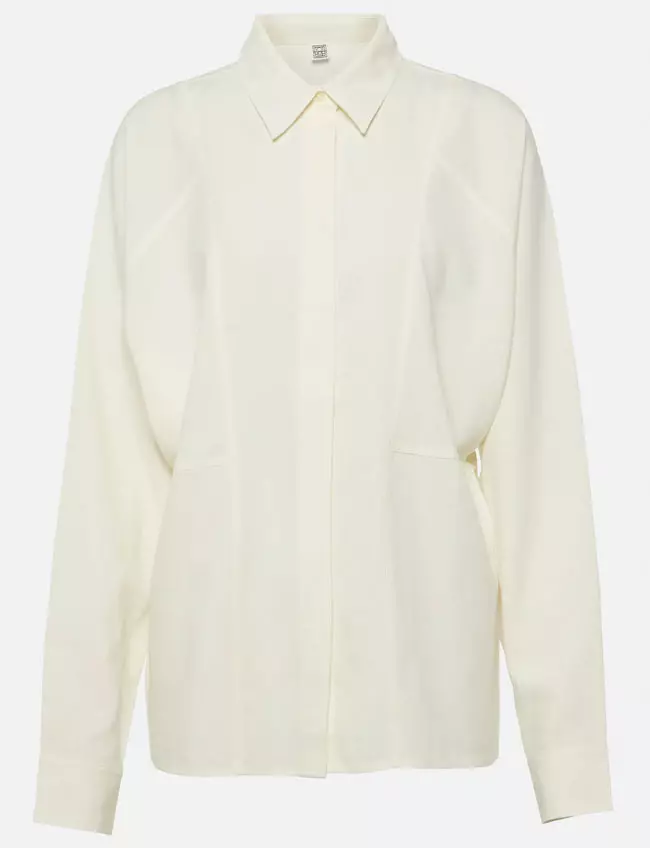 Cămașă din mătase, Toteme, 590 euro, www.mytheresa.com