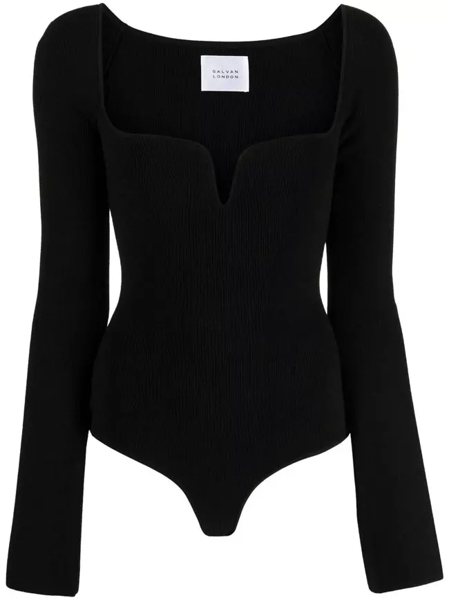 Bodysuit din amestec de viscoză, Galvan London, 574 euro, www.farfetch.com