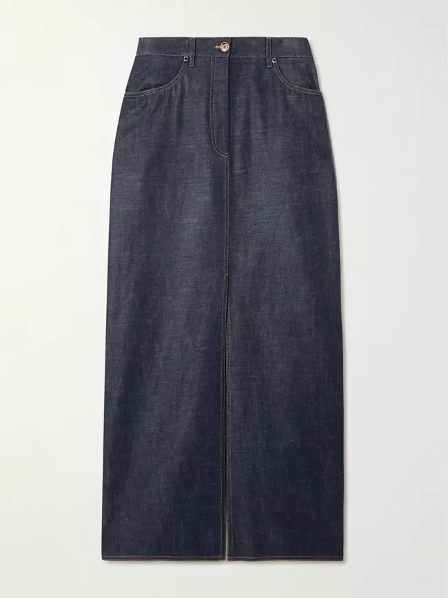 Fustă din denim, Brunello Cuccinelli, cu prețul la cerere