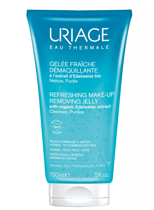 Gel demachiant cu efect de revigorare Refreshing Make-up Removing Jelly, Uriage, 52,5 lei