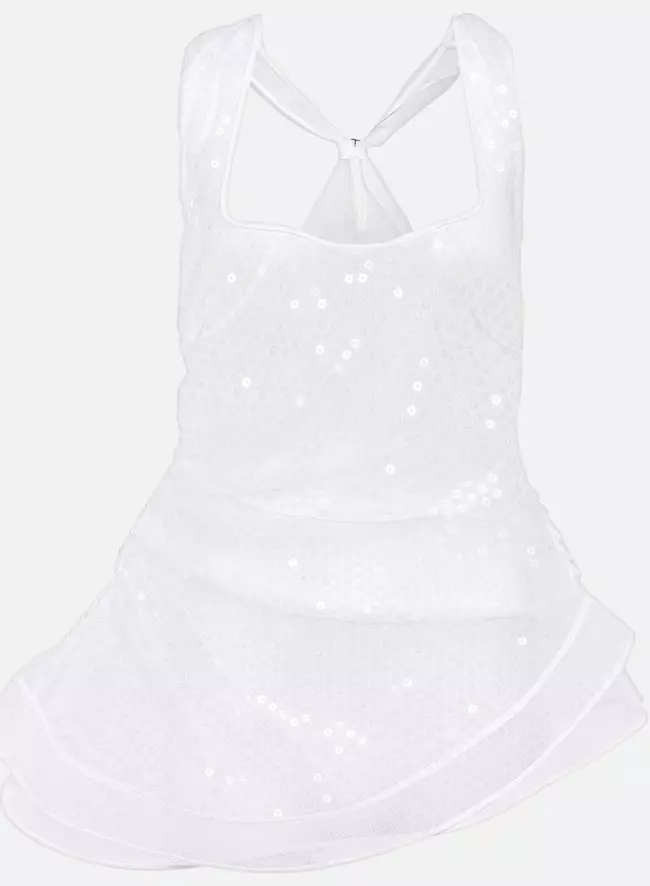 Top cu paiete, Jaquemus, 890 euro, www.mytheresa.com