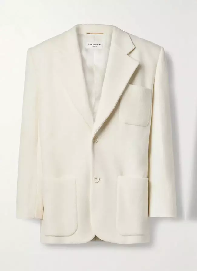Sacou din lână, Saint Laurent, 17.851 lei, www.net-a-porter.com