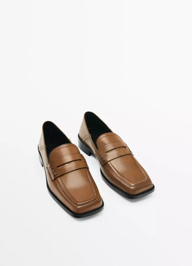 14. Mocasini din piele, Massimo Dutti, 549 lei