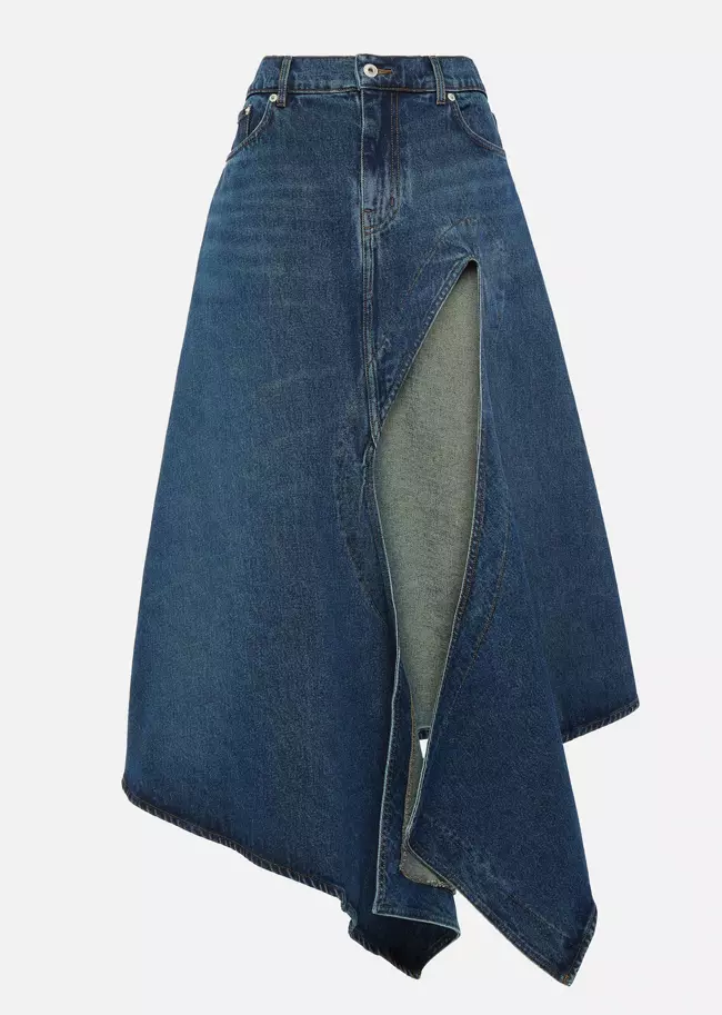 Fustă din denim, YProject, 590 euro, www.mytheresa.com