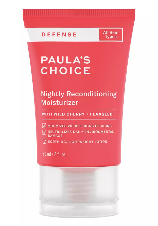 Loțiune hidrantă și revitalizantă Defense Nightly Reconditioning Moisturizer, Paula’s Choice, 180 lei