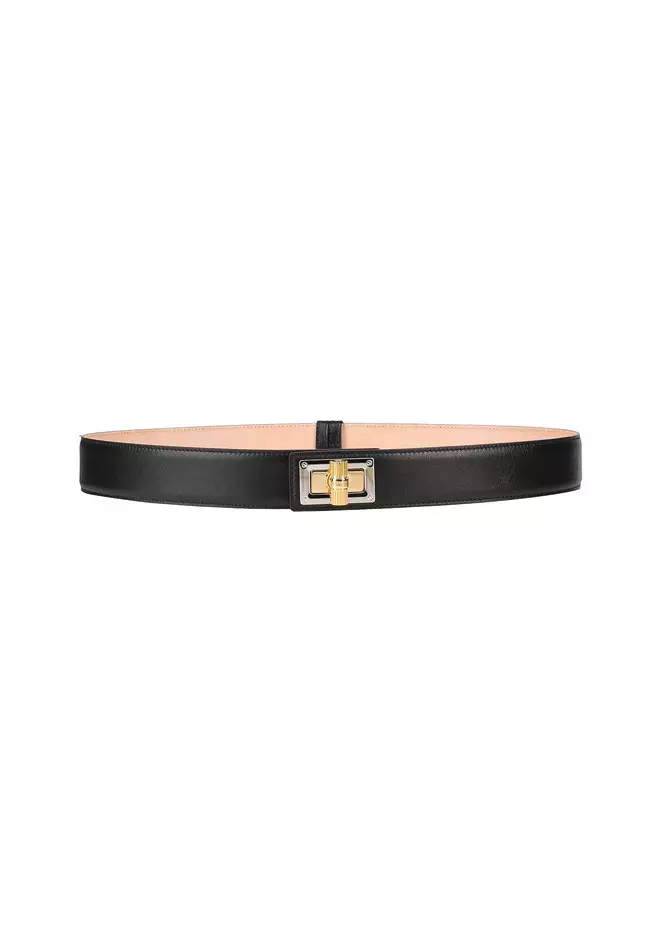 Curea din piele, Lanvin, 2.237 lei, www.yoox.com