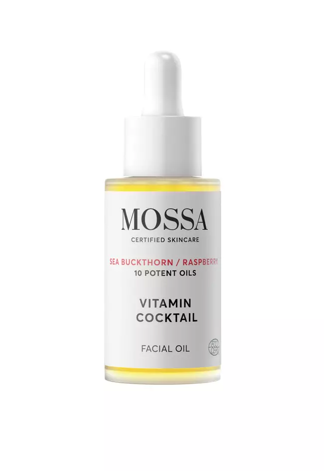 Ulei facial cu efect regenerator Vitamin Cocktail, MOSSA, 75 lei (disponibil pe miobio.ro)