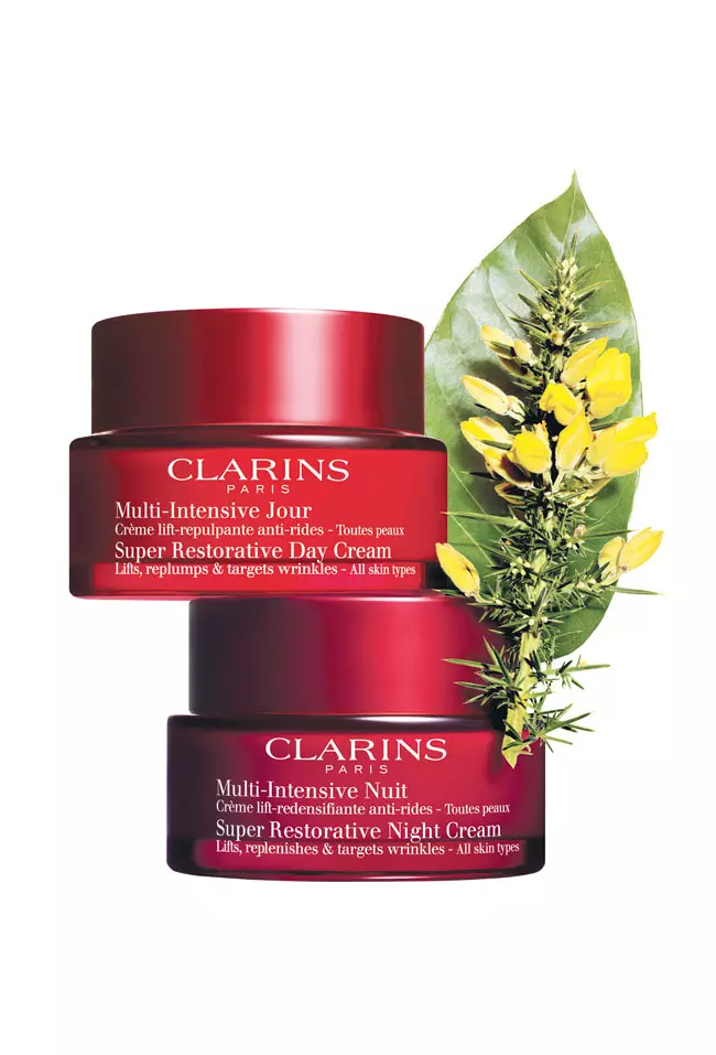 Clarins Super Restorative Day Cream și Clarins Super Restorative Night Cream