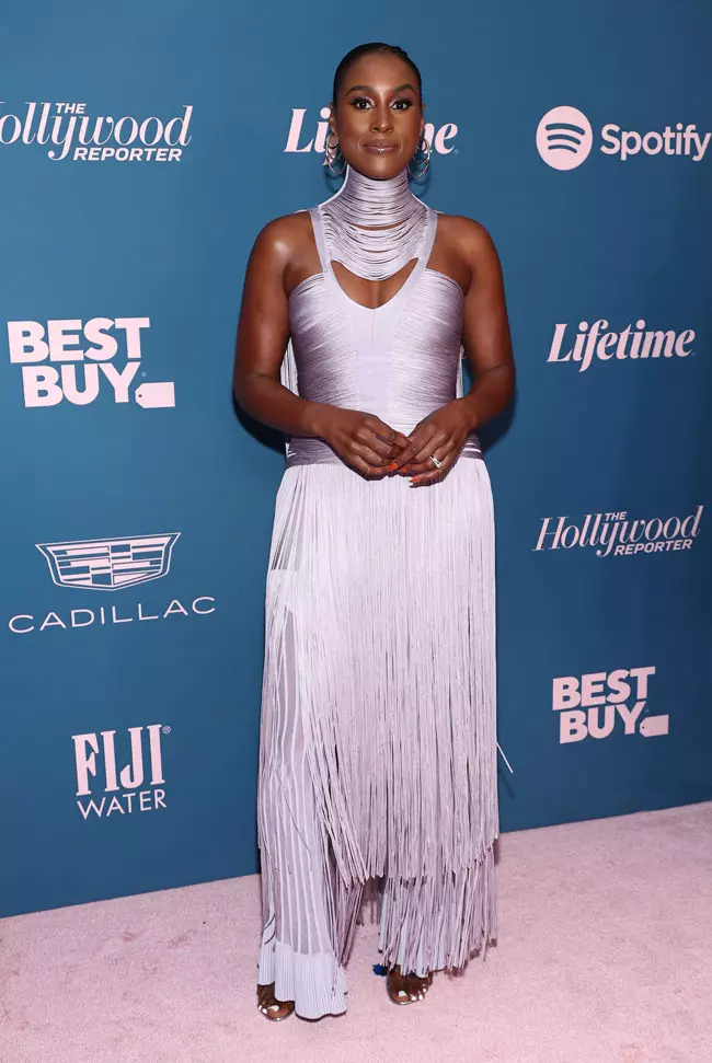 Issa Rae, intr-o tinuta Hervé Léger