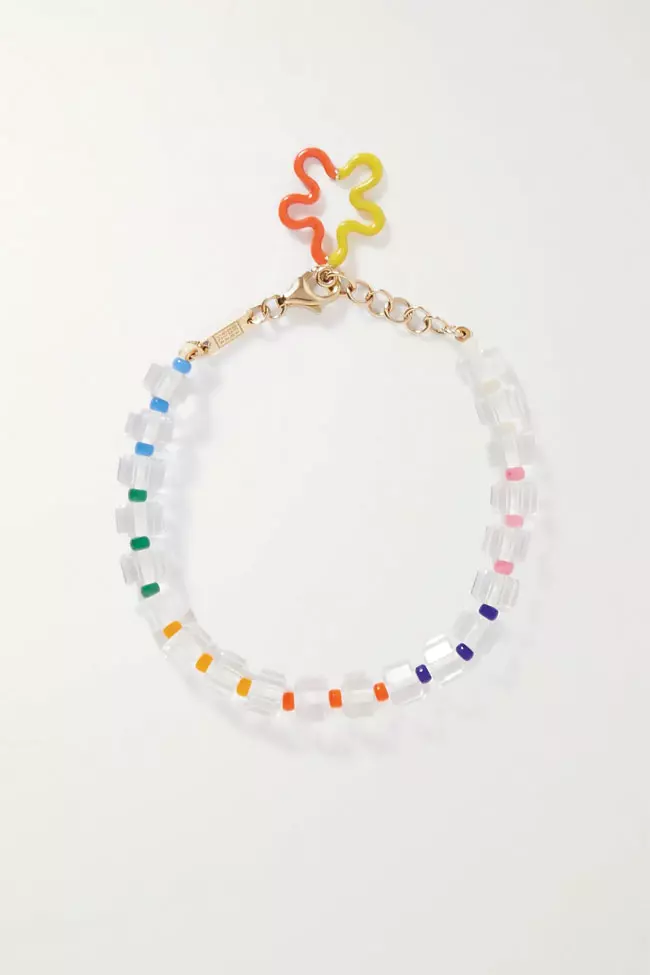 Colier din aur & rășină, Gia Bongiasca, 3.300 lei, www.net-a-porter.com