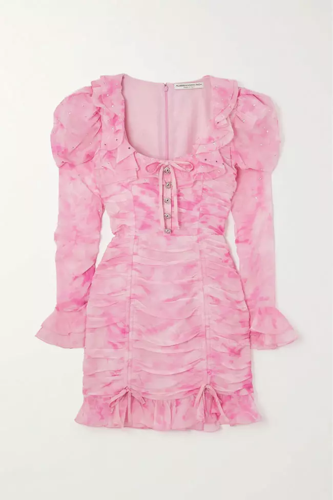 Rochie din tul, Alessandra Rich, 9.900 lei, www.net-a-porter.com