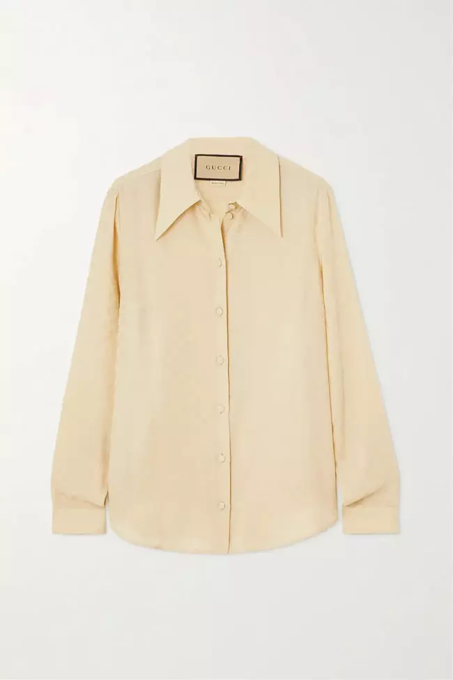 Cămașă din mătase, Gucci, 5.710 lei, www.net-a-porter.com