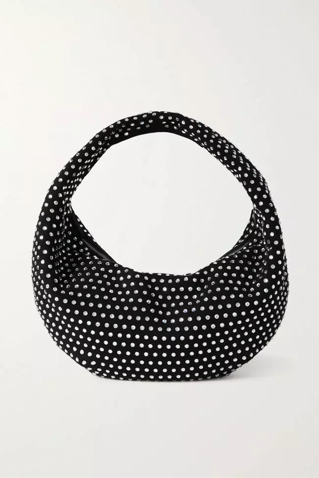 Geantă din piele cu aplicații de cristale, Khaite, 13.000 lei, www.net-a-porter.com