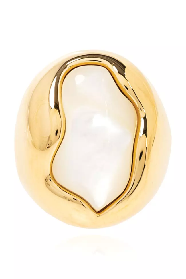 Inel din alamă, Chloé, 415 euro, www.vitkac.com