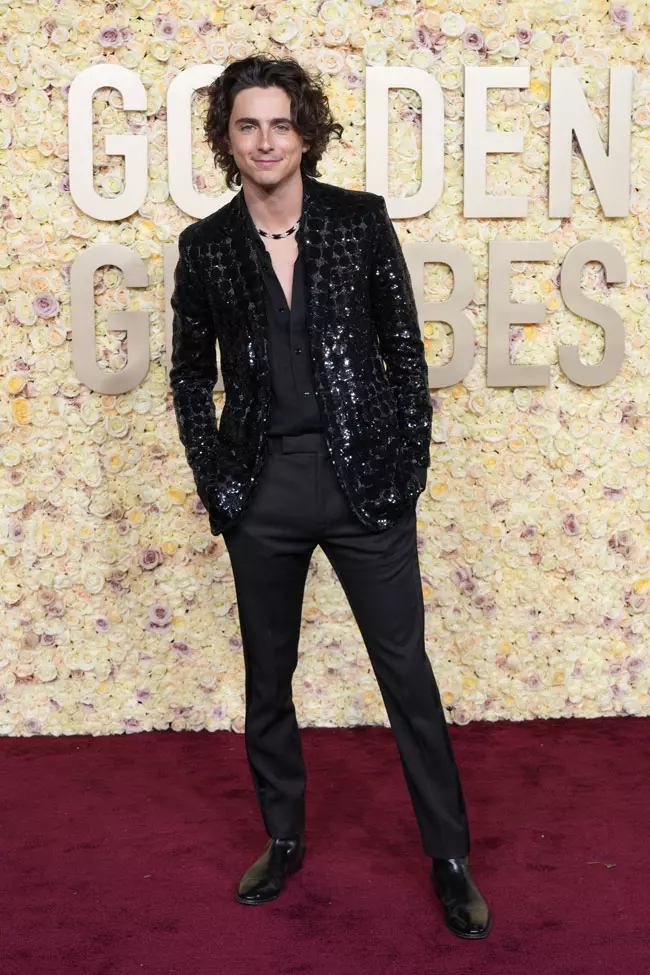 Timothée Chalamet, tinuta Celine